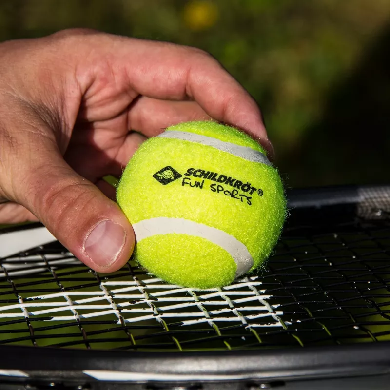 SCHILDKROT Pelotas de tenis, set de 3, amarillo, rebote adecuado para jugadores aficionados (970048)