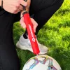 SCHILDKROT Bomba de inflado 300 mm rojo plástico con manguera de aire y 2 adaptadores 970989