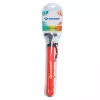 SCHILDKROT Bomba de inflado 300 mm rojo plástico con manguera de aire y 2 adaptadores 970989