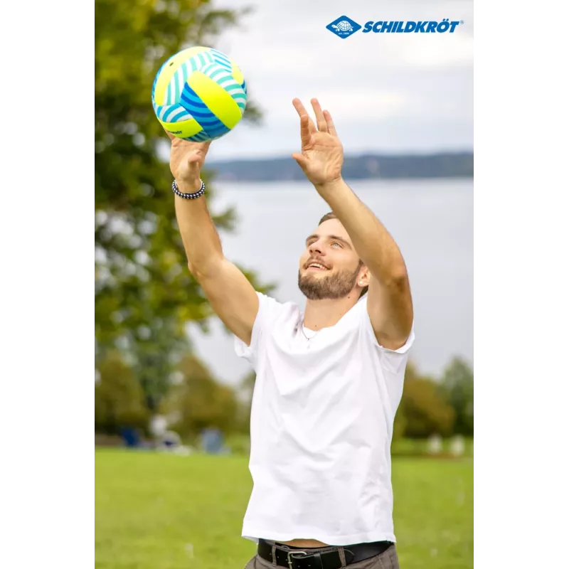 SCHILDKRÖT Pelota de vóley playa de neopreno talla 5, resistente al agua salada, superficie textil suave 970341