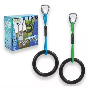 SCHILDKROT Jungle Set de anillas, anillas ABS de 180 mm con cuerdas resistentes a los UV, 1 set (970714)