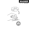 Wagner design yourself EH 5105 Tope de puerta CLEAR, plástico, transparente (15510511)