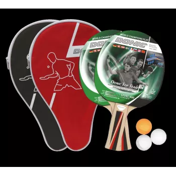 DONIC SCHILDKRÖT Set de tenis de mesa Top Team 1016,00cm (400) - 2 palas Top Team 400, 3 pelotas 788495