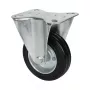 Wagner design yourself Rueda fija RO 8104, rueda de 100 mm, carcasa plateada, rueda de PP negra, capacidad de carga 100 kg 4810401