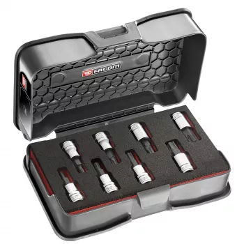 Facom JTM.J8MGRPPB juego de vasos de llave con puntas Allen de 8 piezas con accionamiento de 3/8