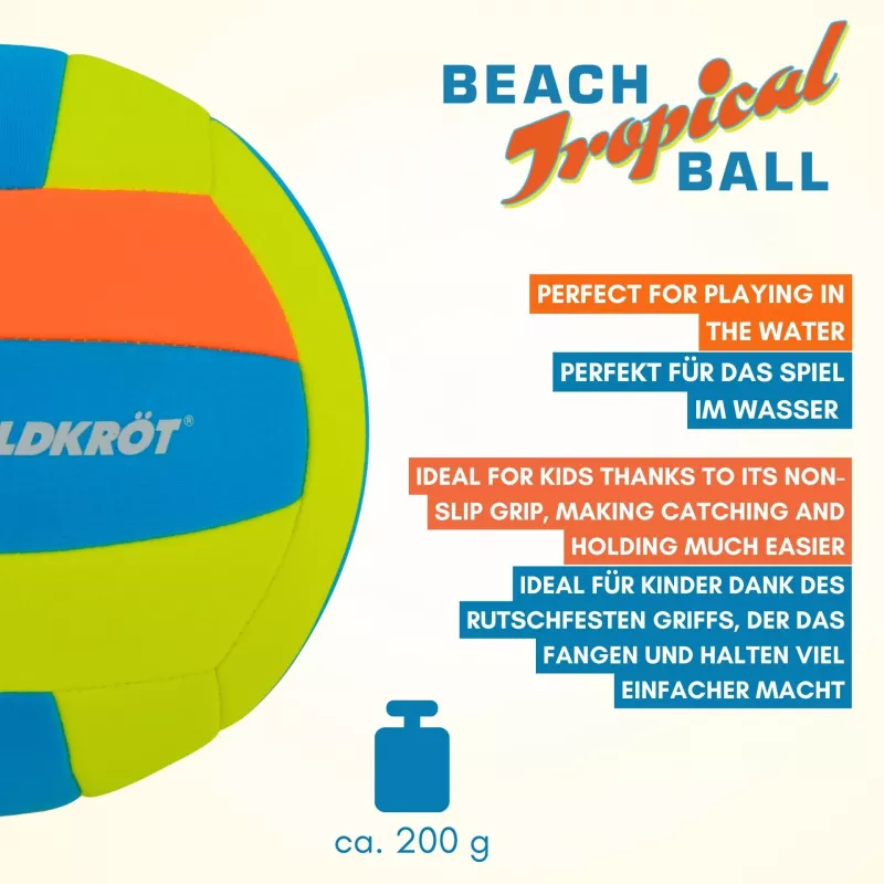 SCHILDKRÖT Pelota de playa de neopreno Tropical, talla 5, 210 mm 970299