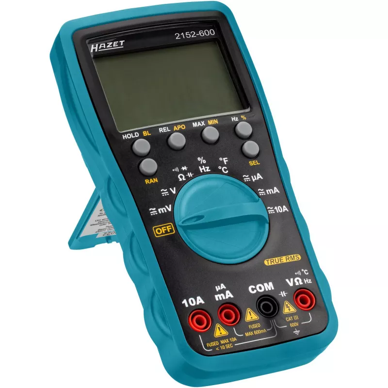 HAZET 2152-600 Multímetro digital de mano CAT III 600 V, 2000 cuentas