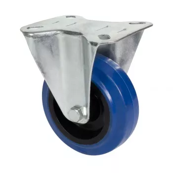 Wagner design yourself Rueda fija RO 8700, 75 mm, banda de rodadura azul/gris, capacidad de carga 50 kg, montaje en placa 4870001