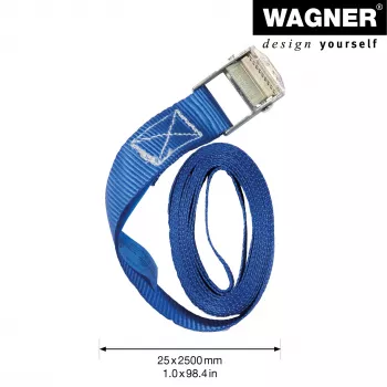 Wagner design yourself Correas de amarre MM 1016 azules 2,5 m 2 uds. 20101600