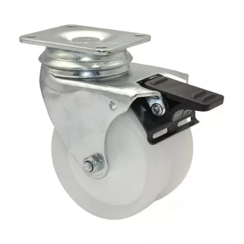 Wagner design yourself ECO RO 3277 Rueda giratoria doble 32 mm blanca/gris (3327701)