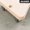 Wagner design yourself Rodillo de transporte MM 1313 Abedul 140 x 140 x 43 mm, 100 kg de carga, 4 ruedas giratorias 20131301