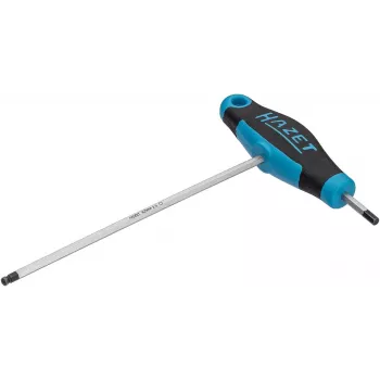 HAZET Destornillador de mango en T para tornillos de cabeza hexagonal interior 2,5 mm, hoja de 100 mm 829KK-2.5