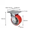 Wagner design yourself Rueda giratoria de carga pesada RO 0116 Rojo (4011601)