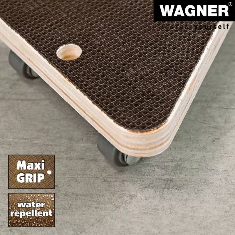 Wagner design yourself Rodillo de transporte MM 1314 Marrón 140 x 140 x 43 mm hasta 100 kg (20131401)