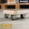 Wagner design yourself Rodillo de transporte MM 1314 Marrón 140 x 140 x 43 mm hasta 100 kg (20131401)