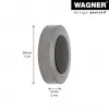 Wagner design yourself EH 5138 Tope de puerta de zamak goma maciza Niquelado mate (15513811)