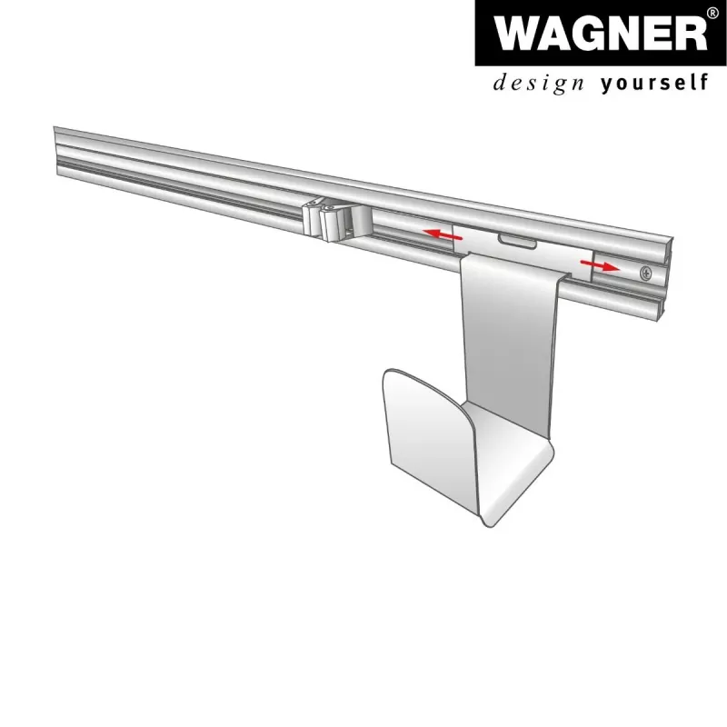 Wagner design yourself Soporte de pared WH 2089 Negro (15208901)