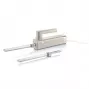 GRAEF EK508EU cuchillo eléctrico 180 W cuchillas de acero inoxidable, 2 cuchillas de filo ondulado, mango ergonómico, bloque de almacenamiento de madera, interruptor de seguridad, cable de 1,2 m, blanco