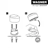 Wagner Design Yourself EH 5181 tope de puerta de suelo, zamak con tope de goma, níquel mate, 50 mm 15518111