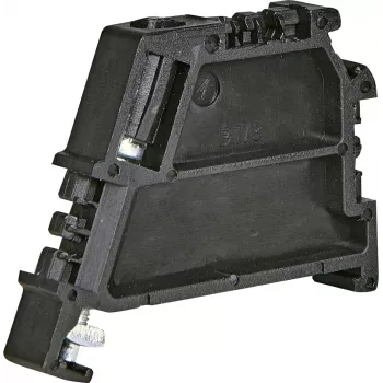 ETI ES-BT/3 bloque de bornes de tornillo, terminal final y borne de neutro, 3 puntos de conexión, 800 V, 32 A, negro 003903229