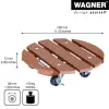 Wagner design yourself rodillo para plantas WPC GH 0535 redondo marrón 29 x 7,5 cm 20053501