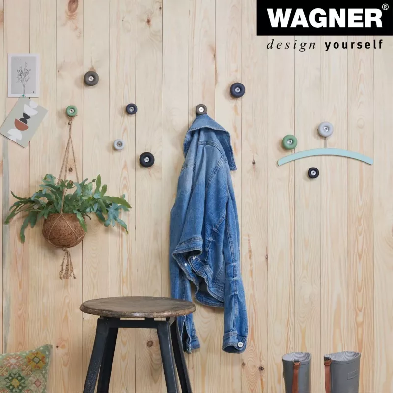 Wagner design yourself DOT gancho de perchero, taupe, 1 gancho, zamak, montaje por tornillo 17022121