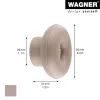 Wagner design yourself DOT GH 0222 gancho de perchero, 1 gancho, taupe, 40 mm, plástico 17022221