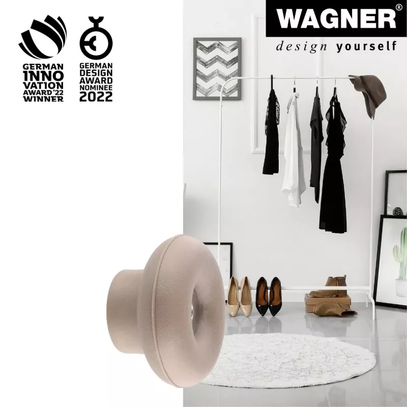 Wagner design yourself DOT GH 0222 gancho de perchero, 1 gancho, taupe, 40 mm, plástico 17022221