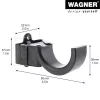 Wagner design yourself gancho de pared WH 2097 con 1 gancho, negro, 1 ud. 15209711