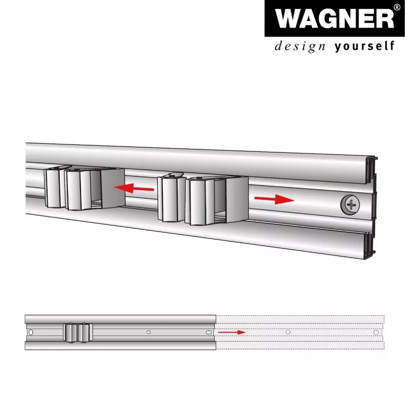 Wagner design yourself soporte de pared WH 2096 negro (15209611)