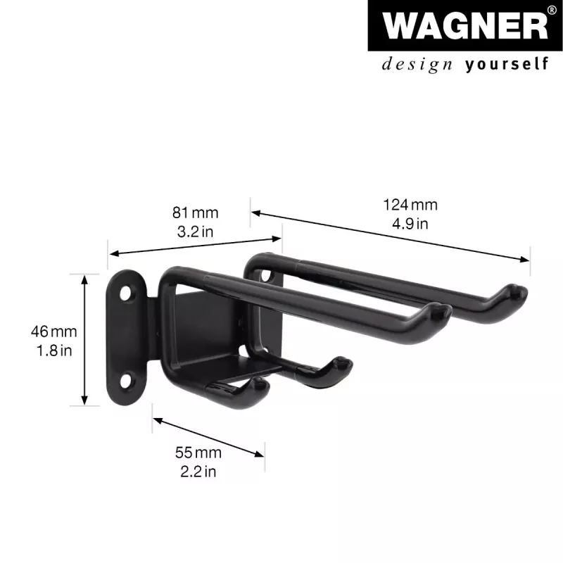 Wagner design yourself soporte de pared WH 2093 negro (15209301)