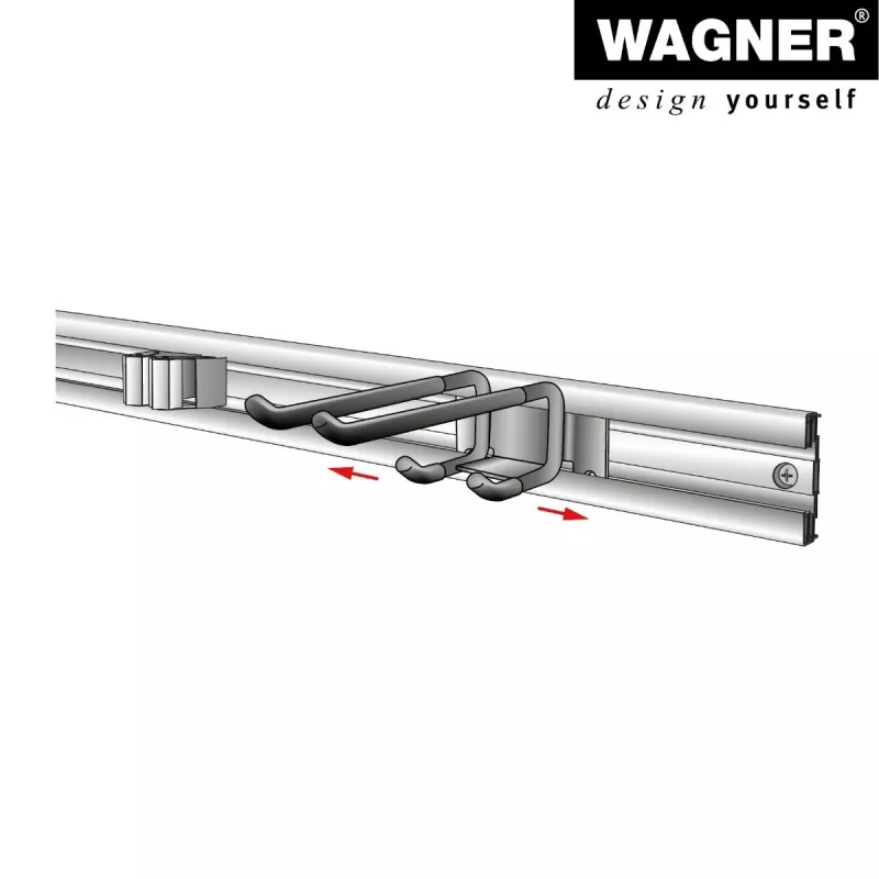 Wagner design yourself soporte de pared WH 2093 negro (15209301)