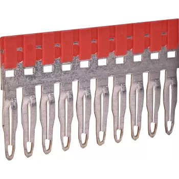 ETI ESC-PTP4/10/R puente de conexión para unión transversal, 10 polos, rojo, 32 A, 800 V 003903030