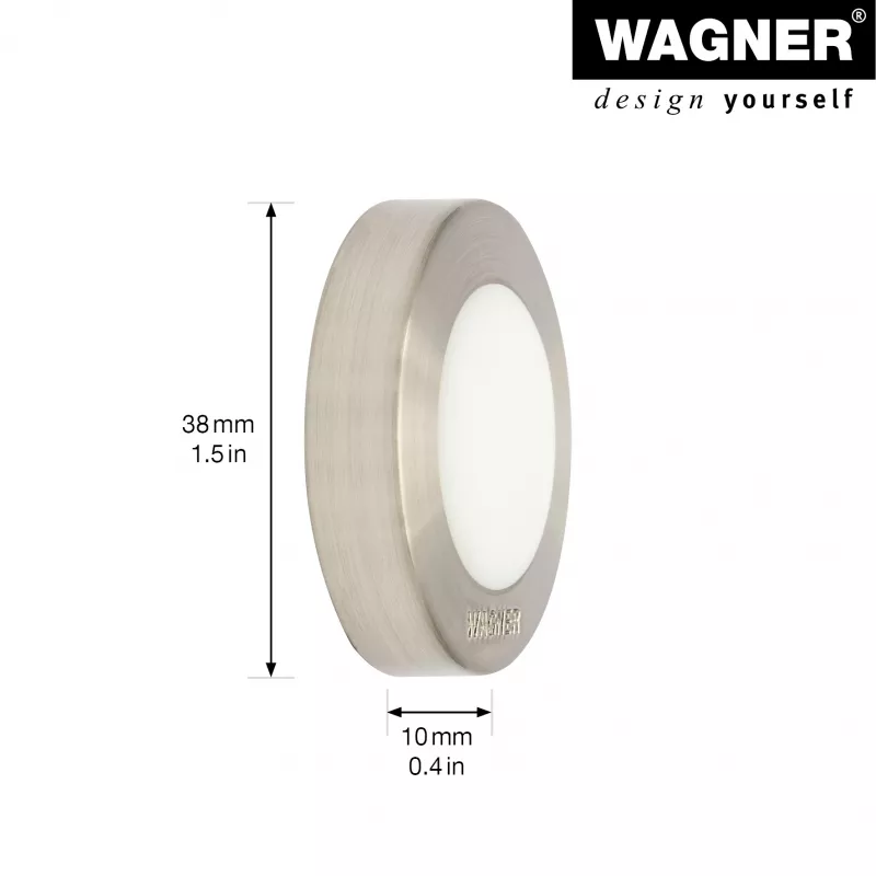 Wagner EH 5141 15514111 tope de puerta, zinc fundido a presión, goma maciza