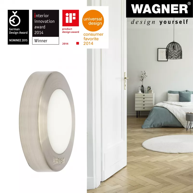 Wagner EH 5141 15514111 tope de puerta, zinc fundido a presión, goma maciza