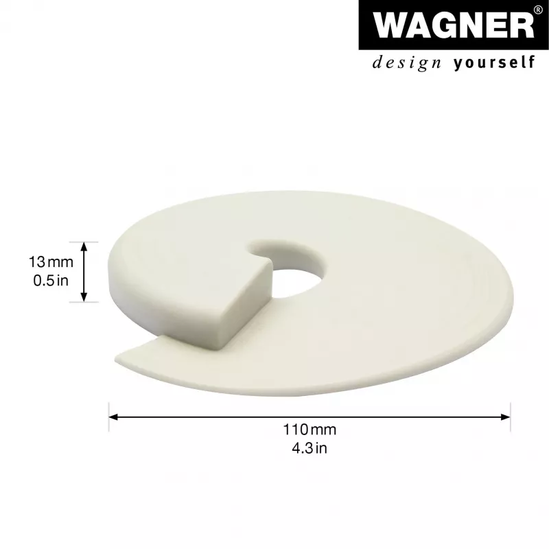 Wagner Design Yourself EH 6979 tope de puerta de plástico blanco autoadhesivo 15697901