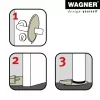 Wagner Design Yourself EH 6979 tope de puerta de plástico blanco autoadhesivo 15697901