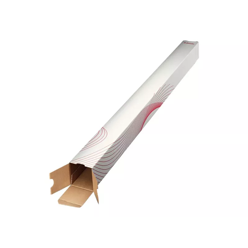LEITZ Esselte fundas plegables cuadradas de cartón 75 x 75 mm, 1100 mm de longitud, cartón ondulado, apilables, para envío postal y archivo, 10 uds. (20958)