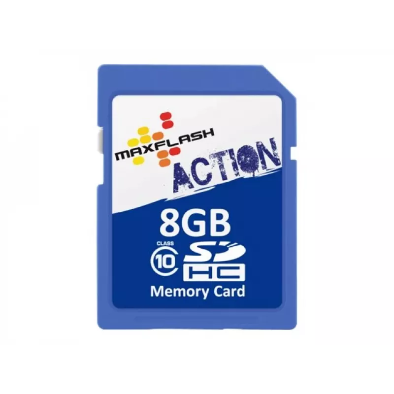 MEMORYSOLUTION MAXFLASH tarjeta SDHC 8GB Action Class 10, Retail SD8GHCCL10M-R