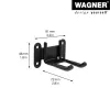 Wagner design yourself soporte de pared WH 2092 negro (15209201)