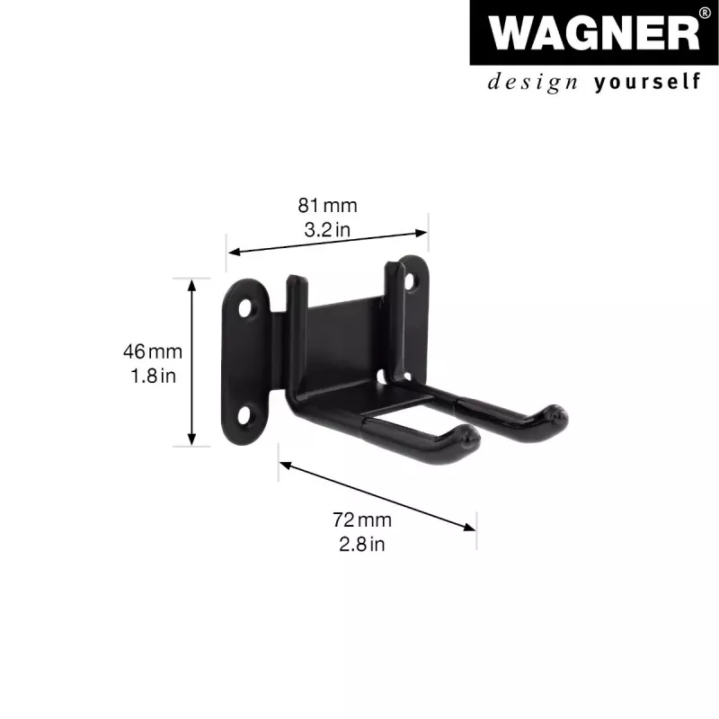 Wagner design yourself soporte de pared WH 2092 negro (15209201)