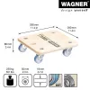Wagner design yourself rueda de transporte MM 1353 abedul 29,0 x 29,0 x 8,6 cm hasta 250 kg (20135301)