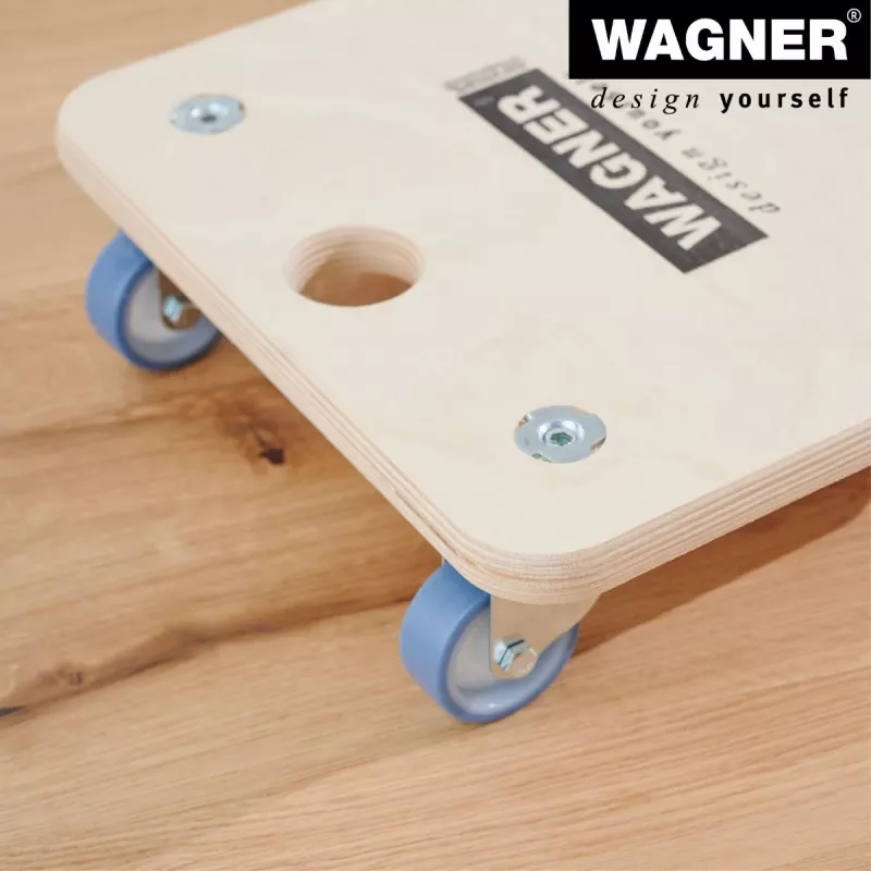 Wagner design yourself rueda de transporte MM 1353 abedul 29,0 x 29,0 x 8,6 cm hasta 250 kg (20135301)