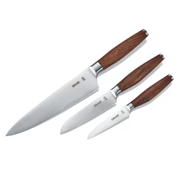 GRAEF KN 5150 set de cuchillos de cocina 3 piezas hojas Solingen 9cm/13cm/20cm