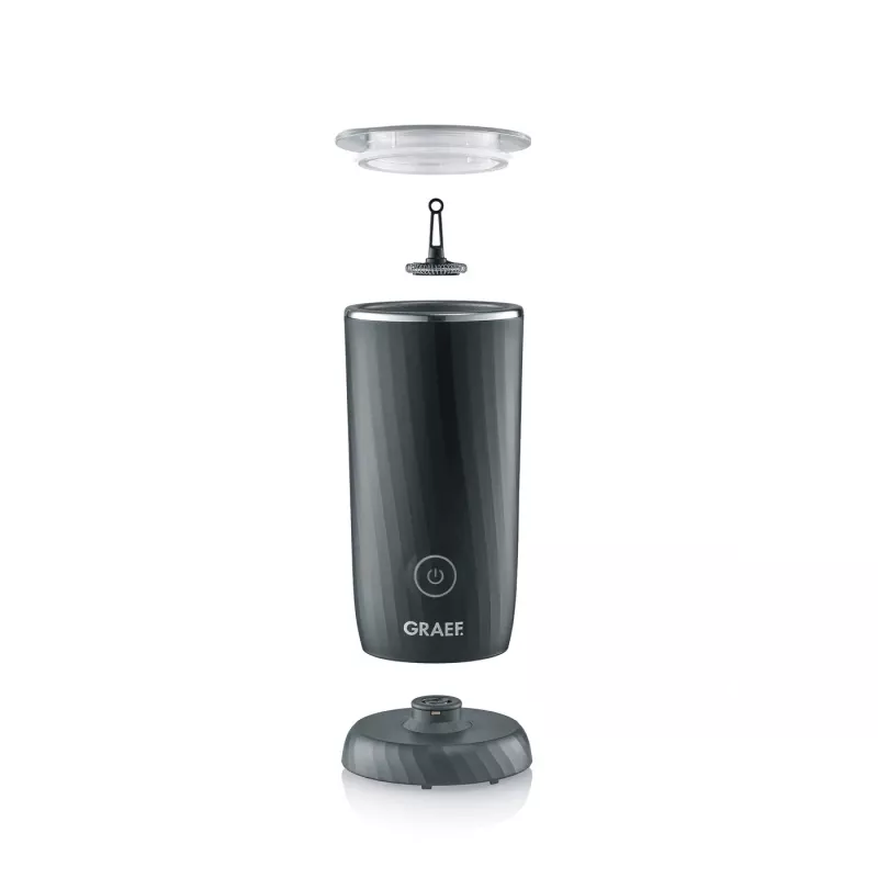 GRAEF MS 402 EU espumador de leche automático, 240 ml de capacidad de calentamiento, negro