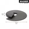 Wagner design yourself EH 6981 tope de puerta, autoadhesivo, transparente, TPE, 38 mm de diámetro, 22 mm de altura 15698101