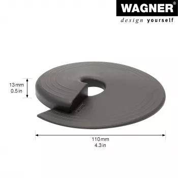 Wagner design yourself EH 6981 tope de puerta, autoadhesivo, transparente, TPE, 38 mm de diámetro, 22 mm de altura 15698101