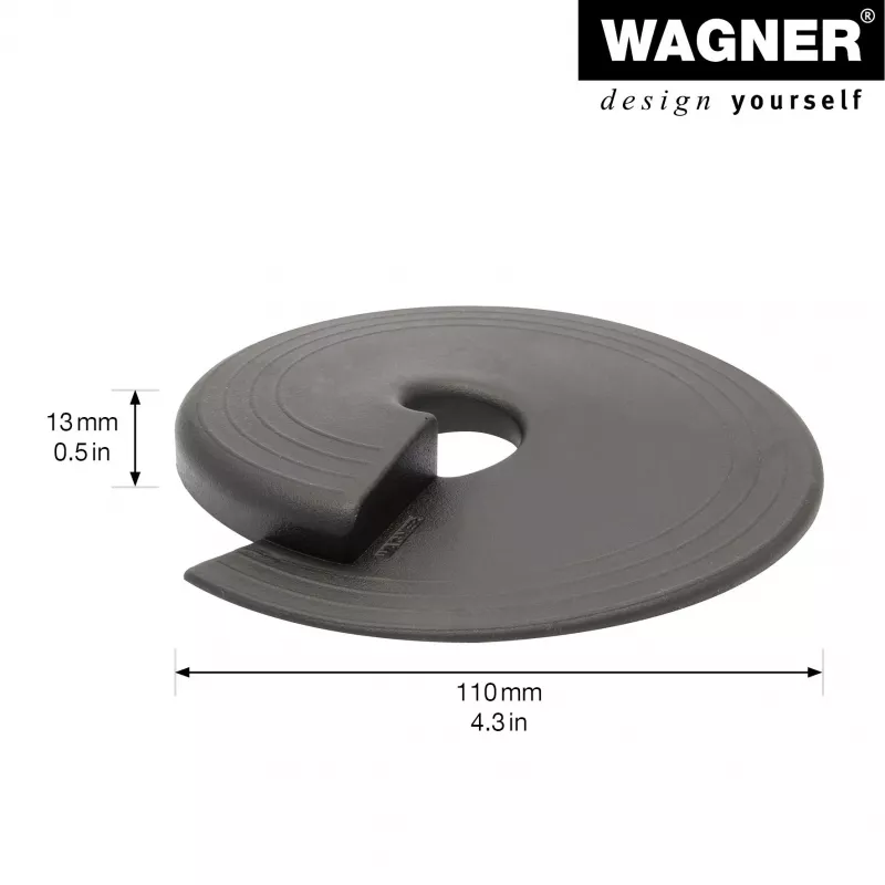 Wagner design yourself EH 6981 tope de puerta, autoadhesivo, transparente, TPE, 38 mm de diámetro, 22 mm de altura 15698101