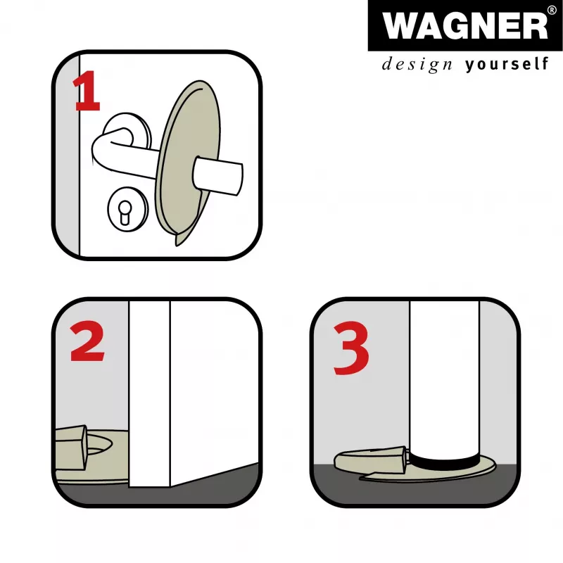 Wagner design yourself EH 6981 tope de puerta, autoadhesivo, transparente, TPE, 38 mm de diámetro, 22 mm de altura 15698101