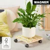 WAGNER design yourself carro para plantas GH0644 motivo cuadrado de madera 29 x 8 cm, 1 ud. 20064401